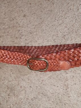 Linea Pelle Braided Leather Belt